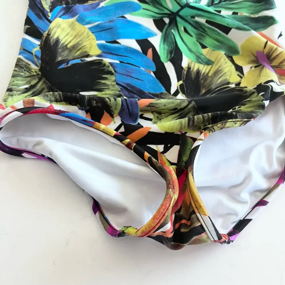 Milly Minis Ruffle Top One Piece Swimsuit size 6/7